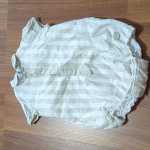 Unisex Spanish Baby Bubble Romper Holiday Outfit Clothes Bodysuit Girl Boy Beige